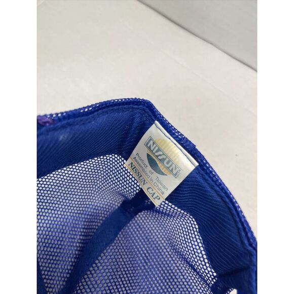 Vintage Zephyrhills Florida Snapback‎ Trucker Hat White Blue Ocean Beach Dolphin - Picture 11 of 14